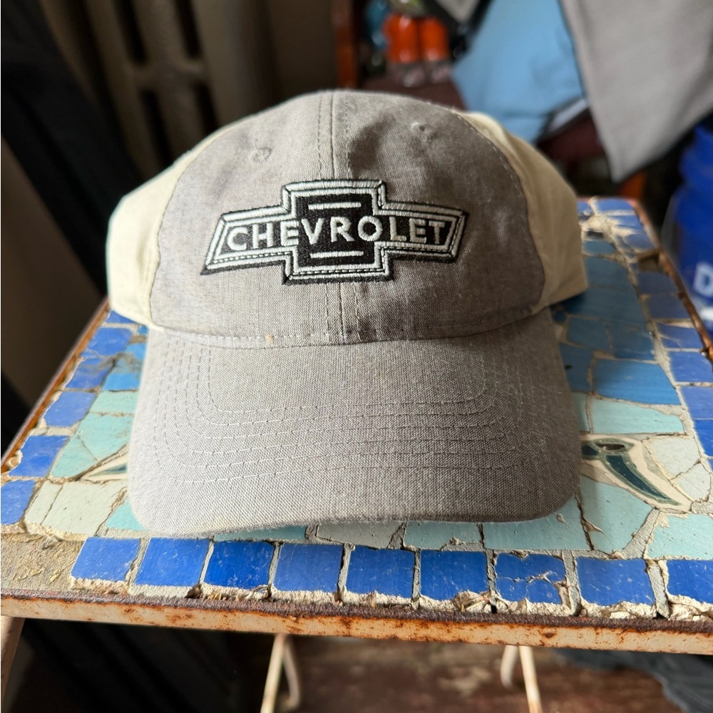 Chevrolet Gray and Tan Men's Cap